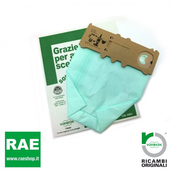 SACCHETTI FOLLETTO VK131 - VK130 (6pz) originali in vendita su RAE Shop