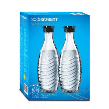 2 Bottiglie in Vetro per Crystal Sodastream