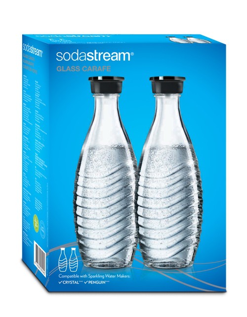 2 Bottiglie in Vetro per Crystal Sodastream - Rae